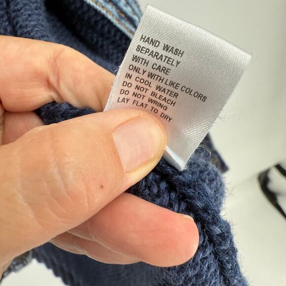 PBJ Blues Denim Knit Vest Size XL Western Y2K Vintage Layering Top - Picture 6 of 9